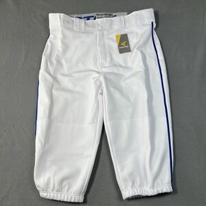 Easton Baseball Pants Mens XXL  40"- 41" Pro+ Knicker Piped White Blue Piping‎